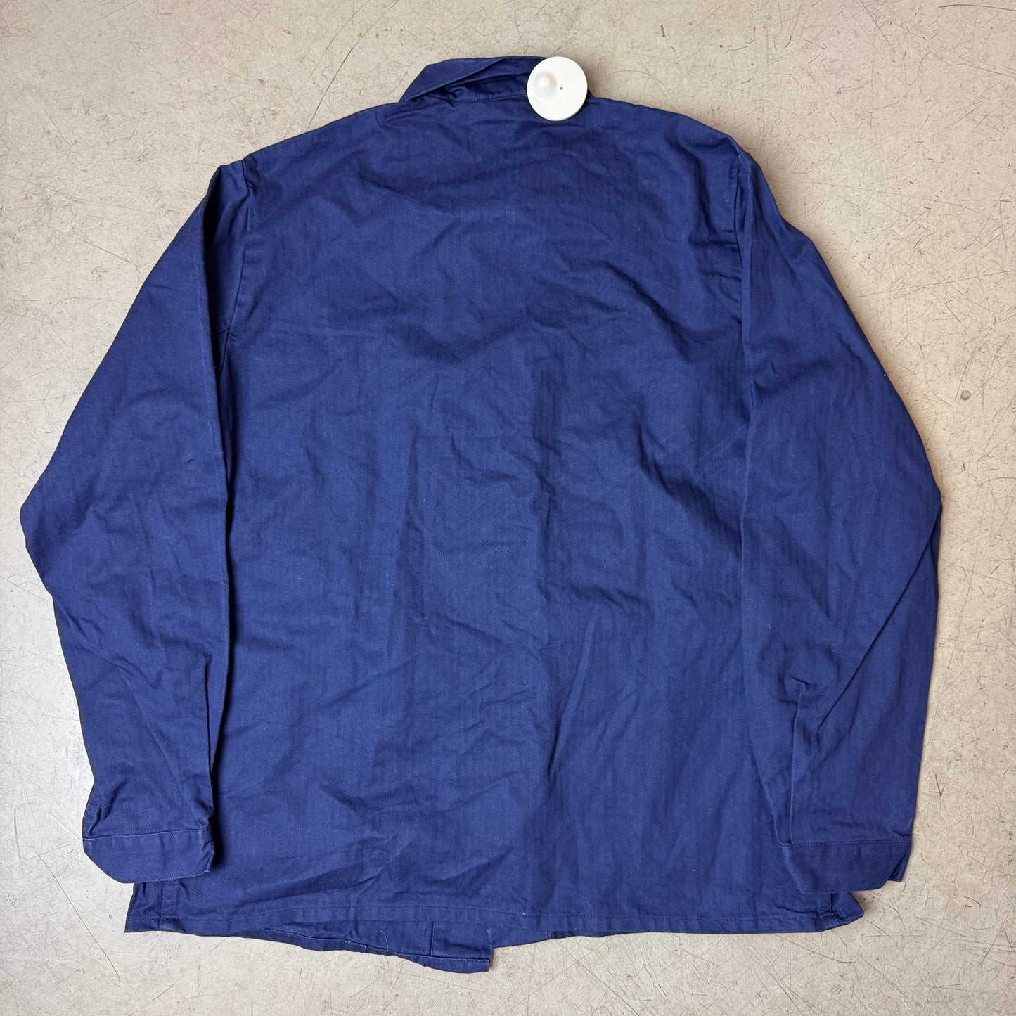 (M-L) French Work Shirt blau