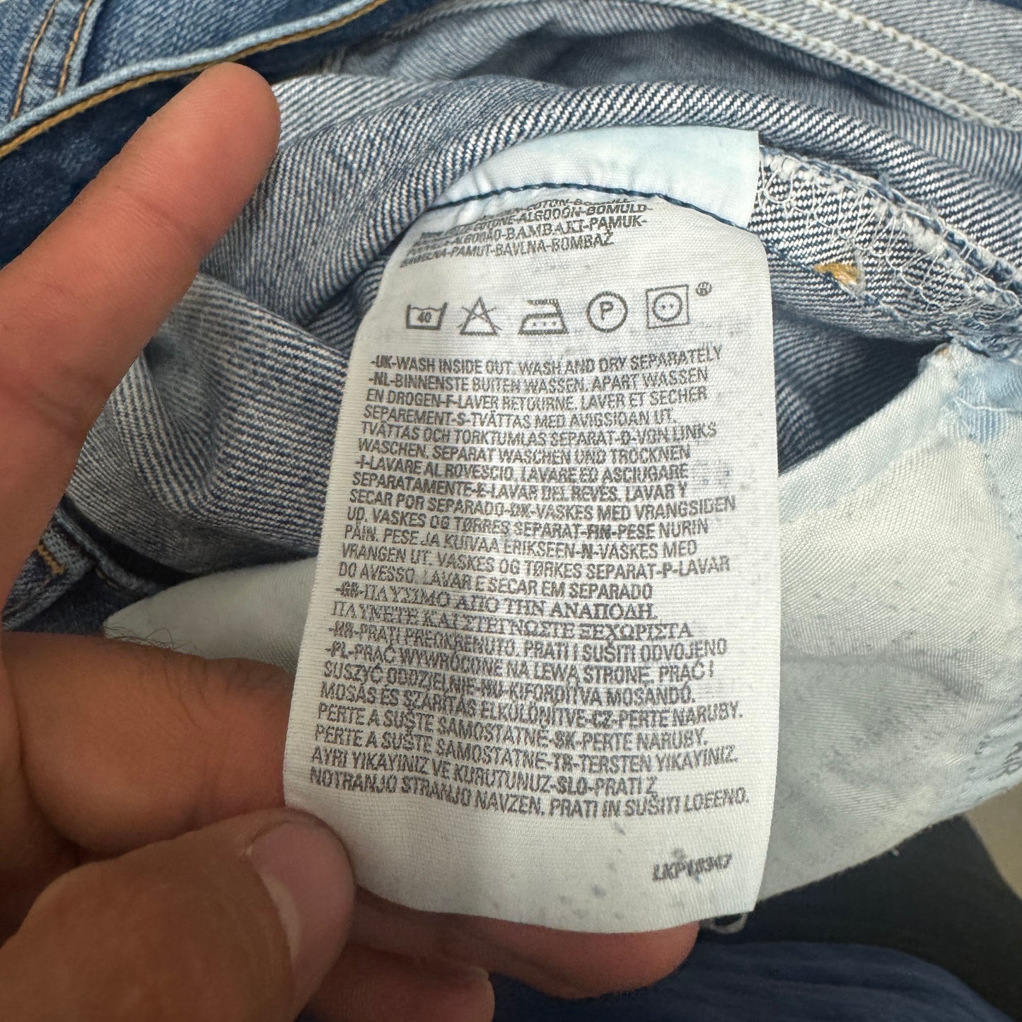 (L) Faded Levi’s 507 Bootcut Jeanshose W33/L34