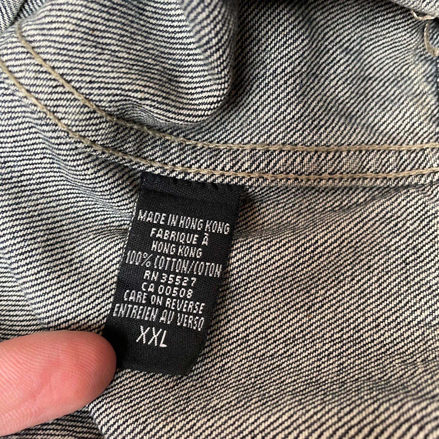 (XXL) Marithe Francois Girbaud Jeansjacke Faded Blau