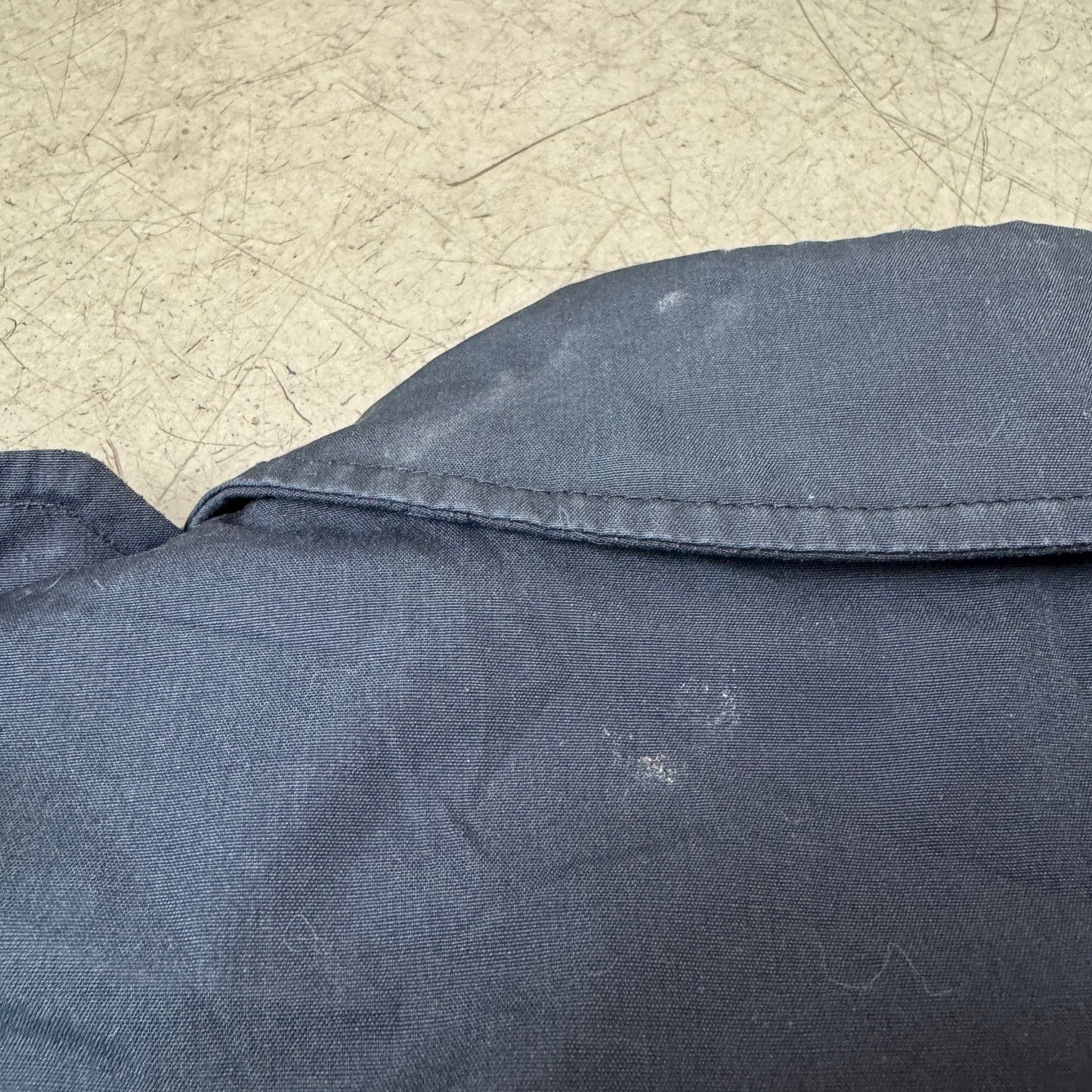 (S-M) 1980s Vintage Creighton US Navy Army Jacket 2in1 schwarz 40-42