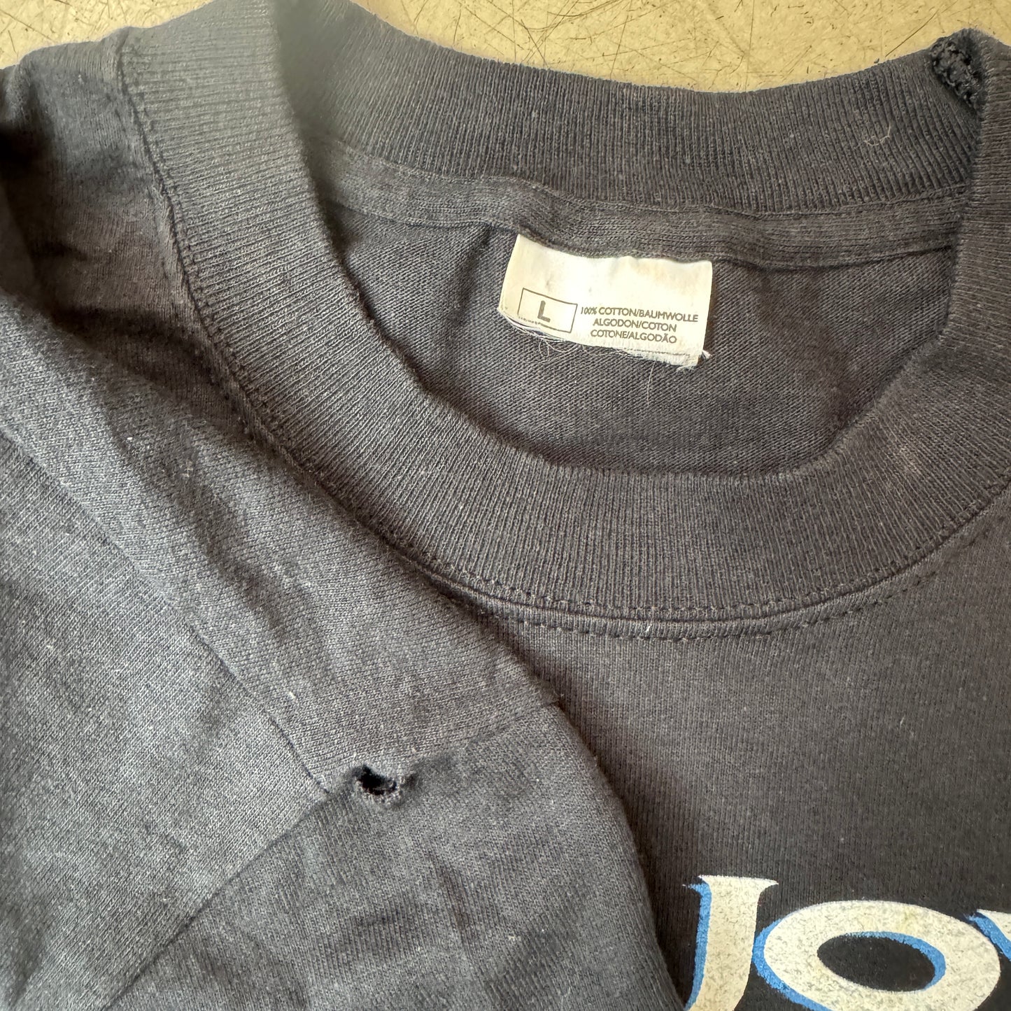 (L) Vintage Bon Jovi Crush Tour T-Shirt Faded black