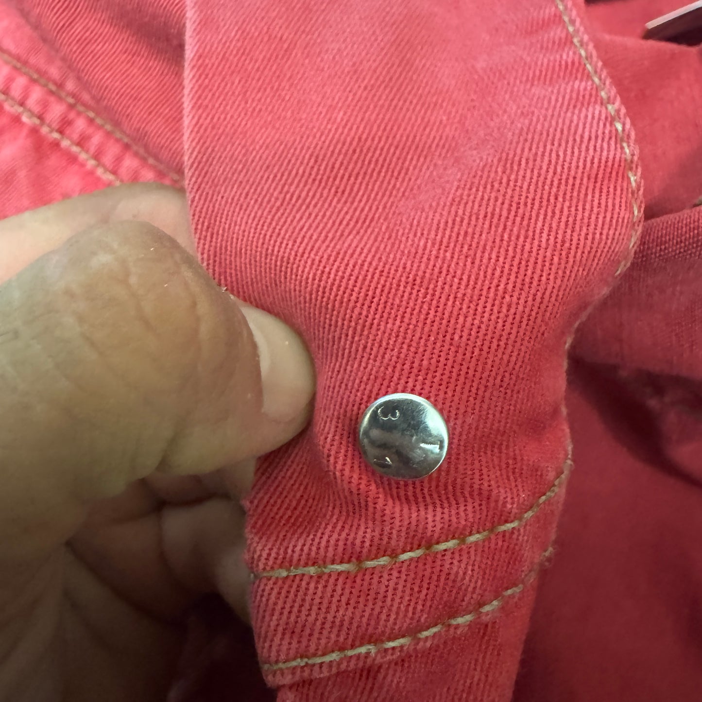 (S) Wmn 1990s Levi’s Jeansjacke Faded rot Black Label