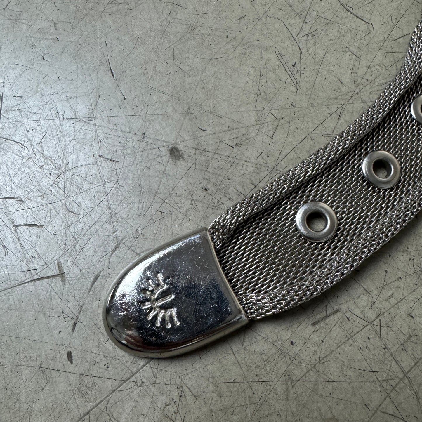 Rare Vintage Full Metall Gürtel 91cm