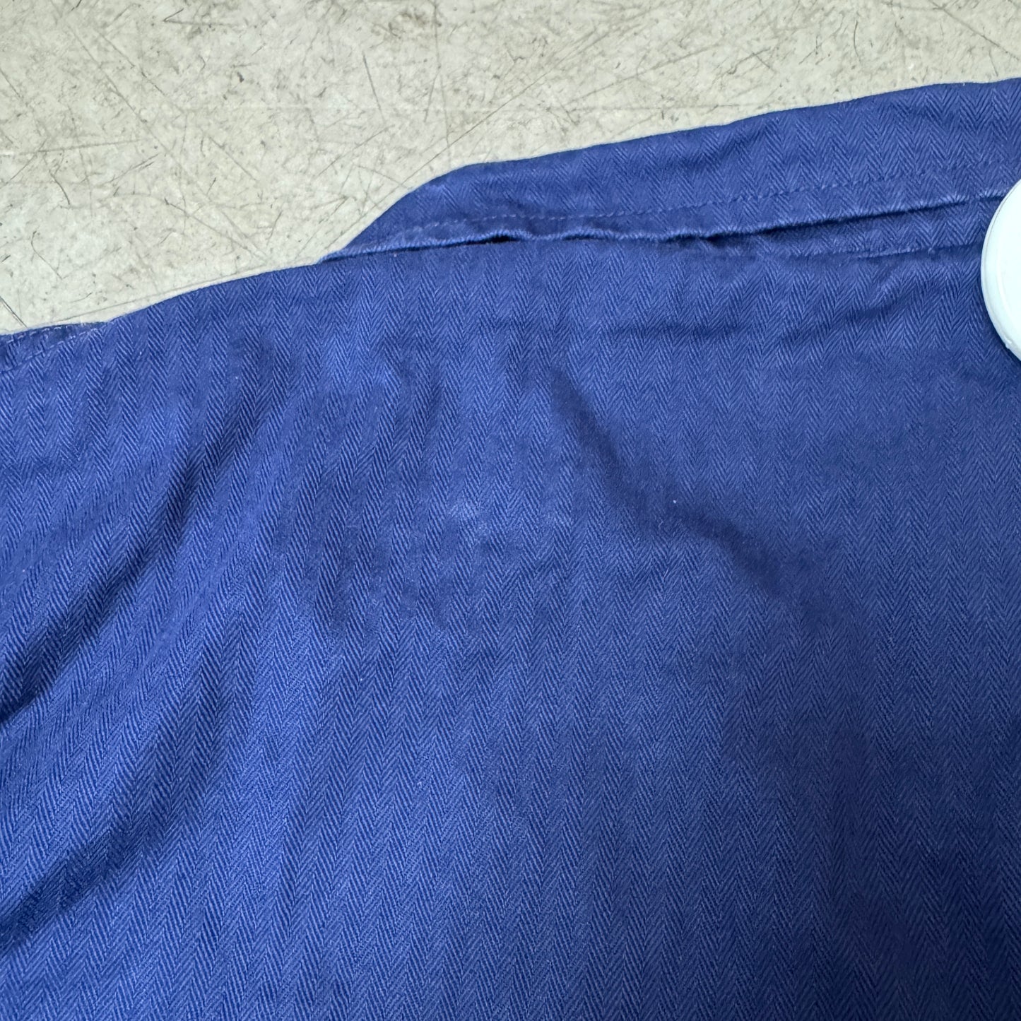 (L) French Work Shirt blau