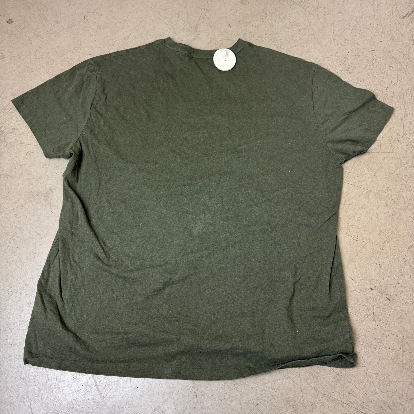 (L) Polo Ralph Lauren Tshirt Chain Stitch Olivgrün weiß Herren