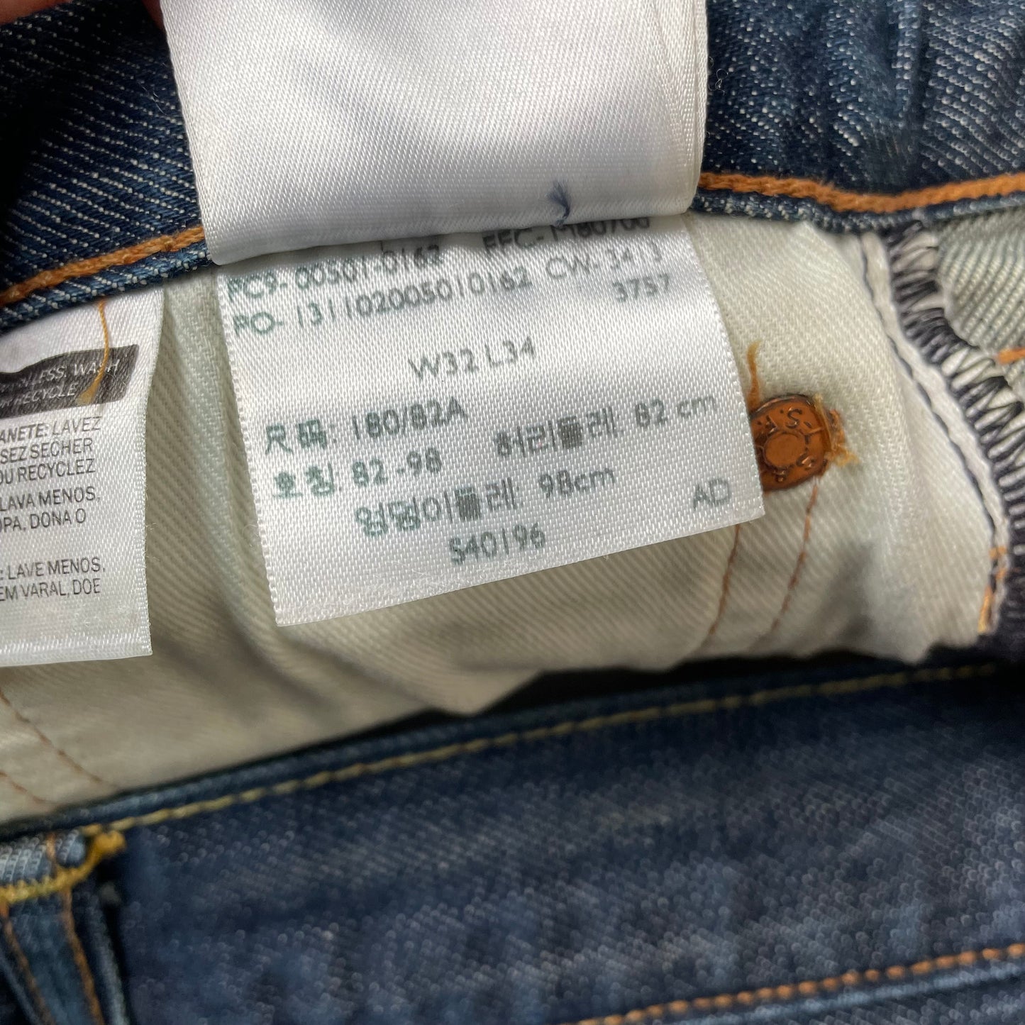 (M) 501 Levi’s Jeanshose blau W32L34