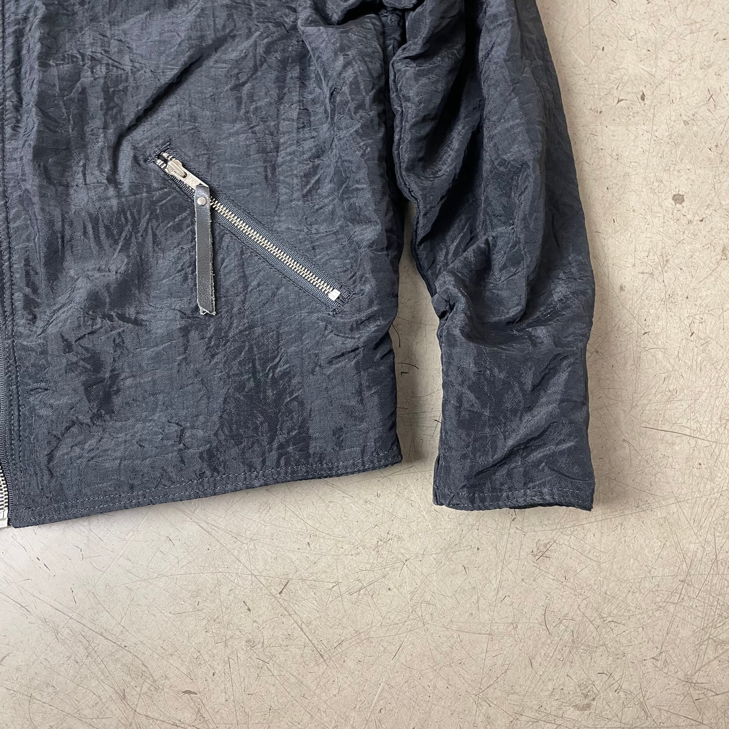 (L) Vintage Harley Davidson Harrington Jacket schwarz