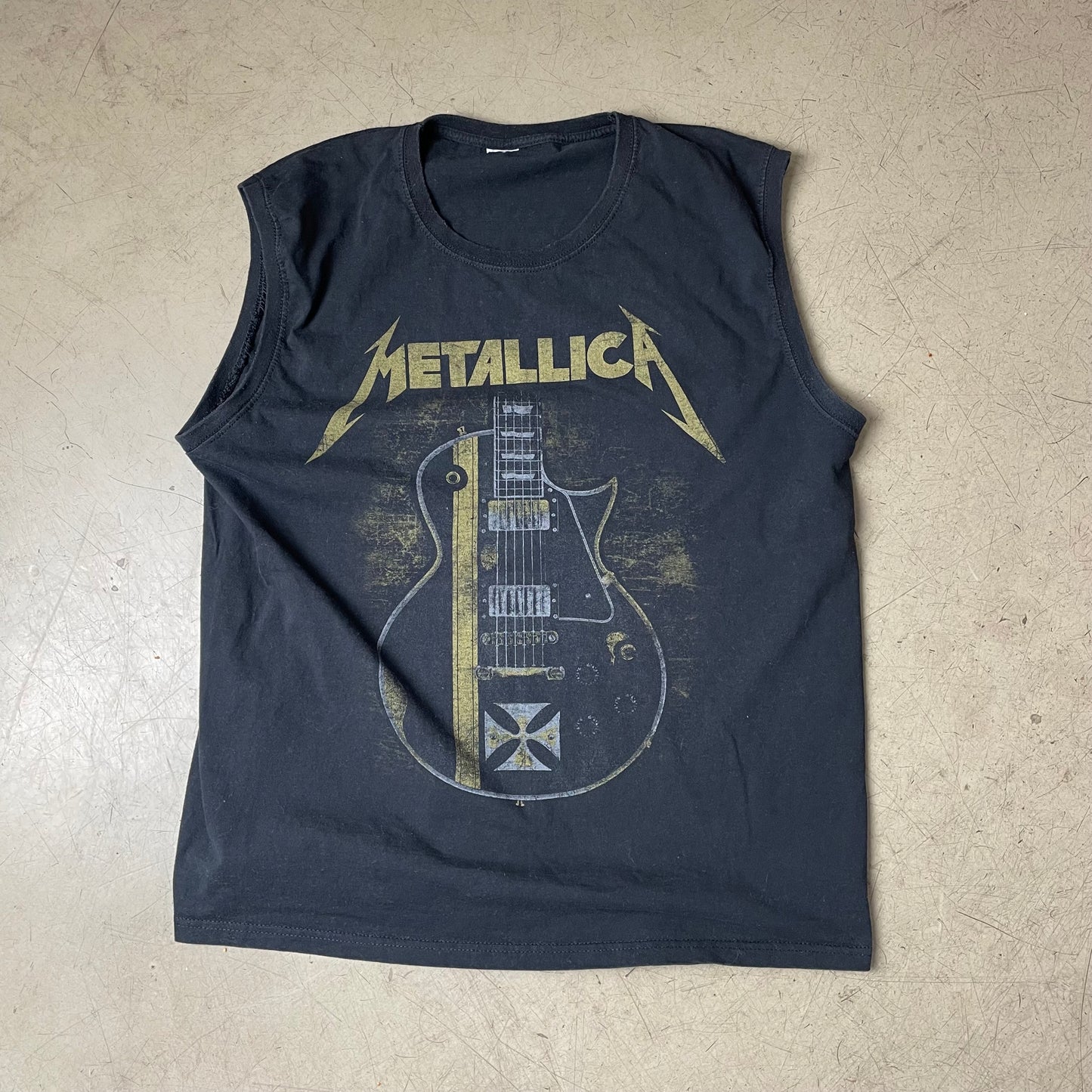 (M) Metallica Band Tshirt schwarz ärmellos