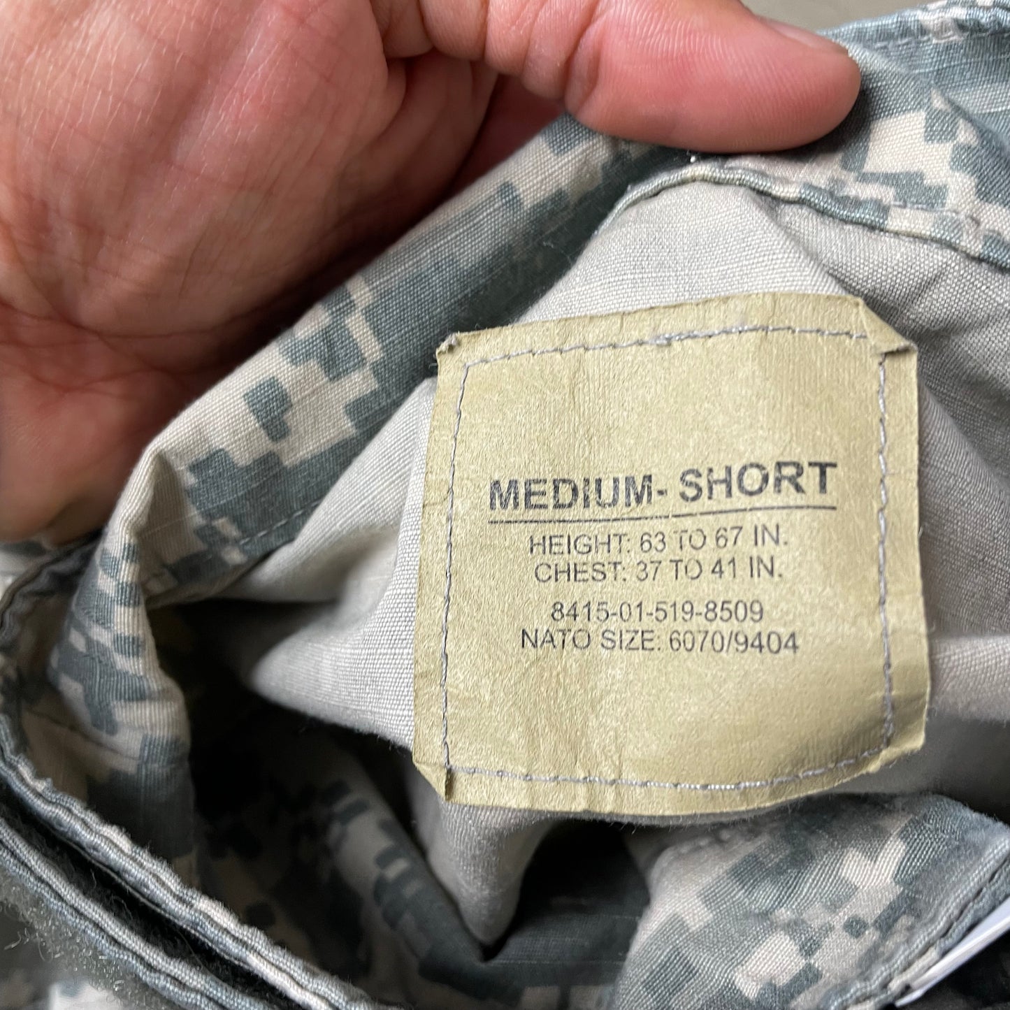(M) US Army Tarn Camo Jacket beige grün