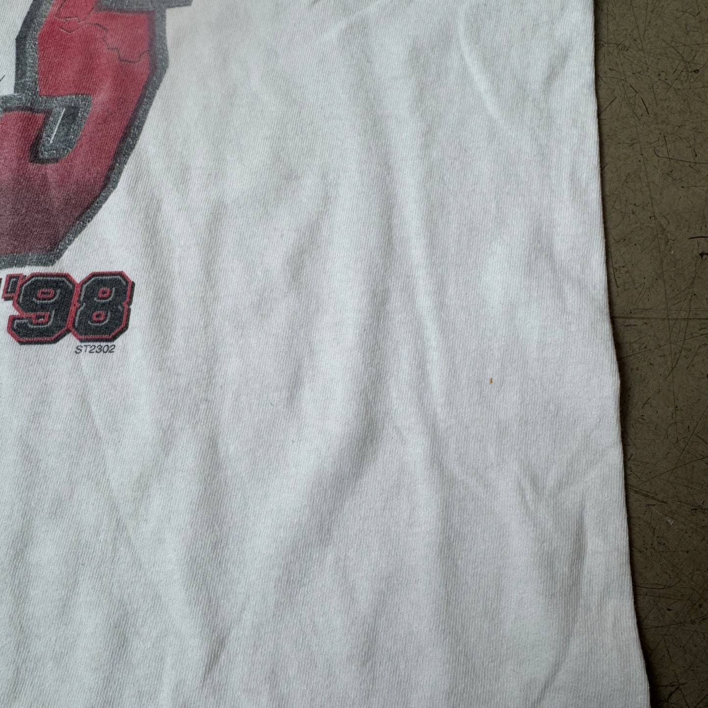 (XL) 1990s Starter Chicago Bulls Bull Run Single Stitch T-Shirt weiß