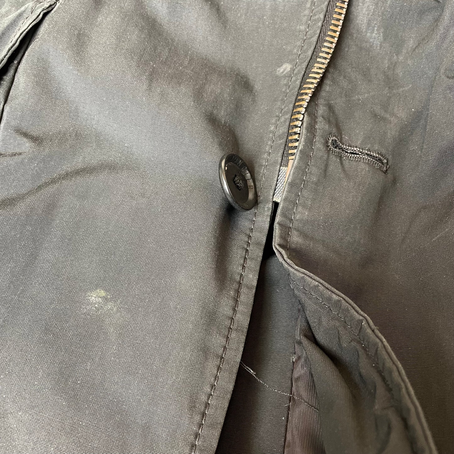 (M) Moncler Mantel Jacke lang schwarz
