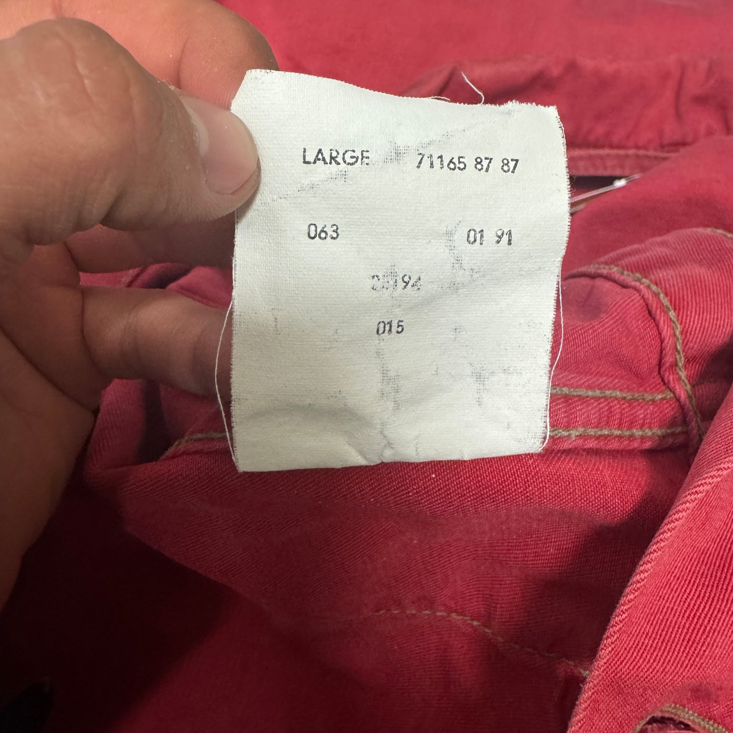 (S) Wmn 1990s Levi’s Jeansjacke Faded rot Black Label