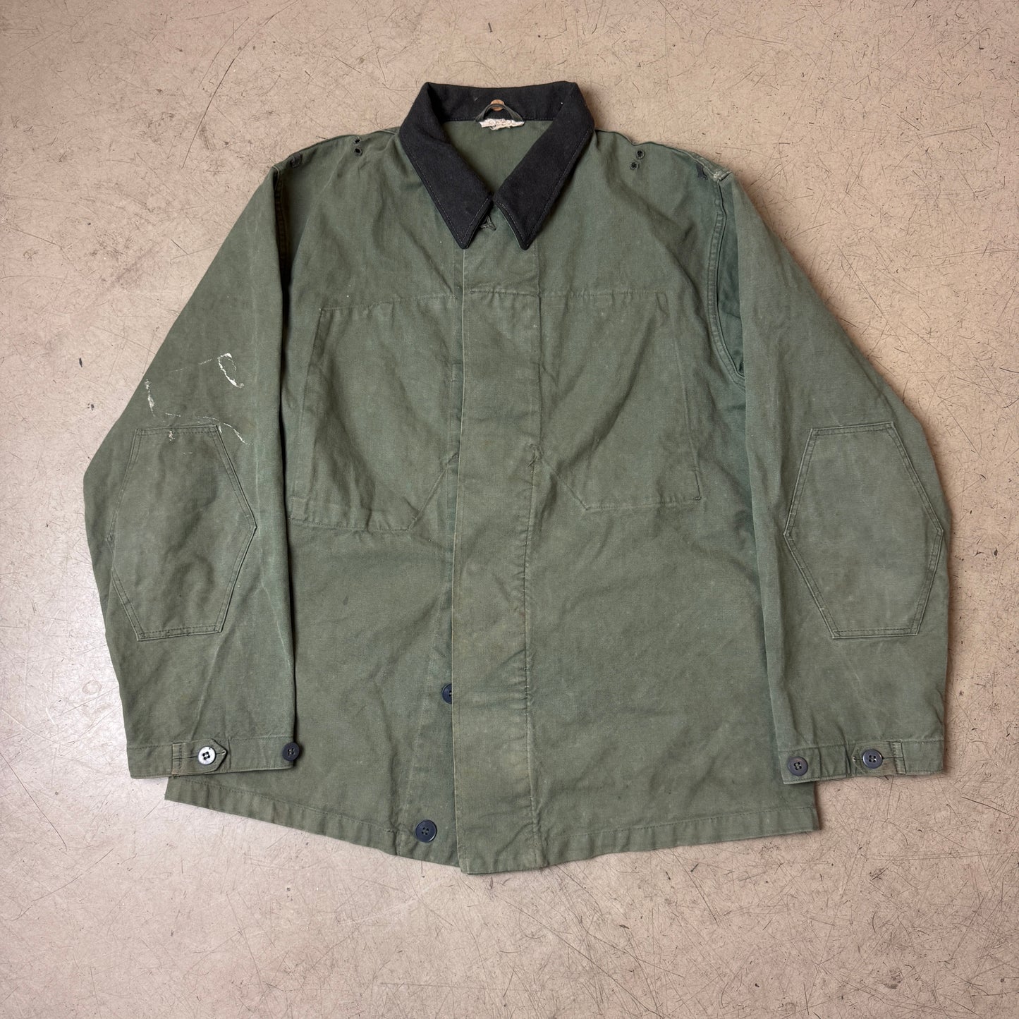 (L) Vintage DDR Army Work Jacket