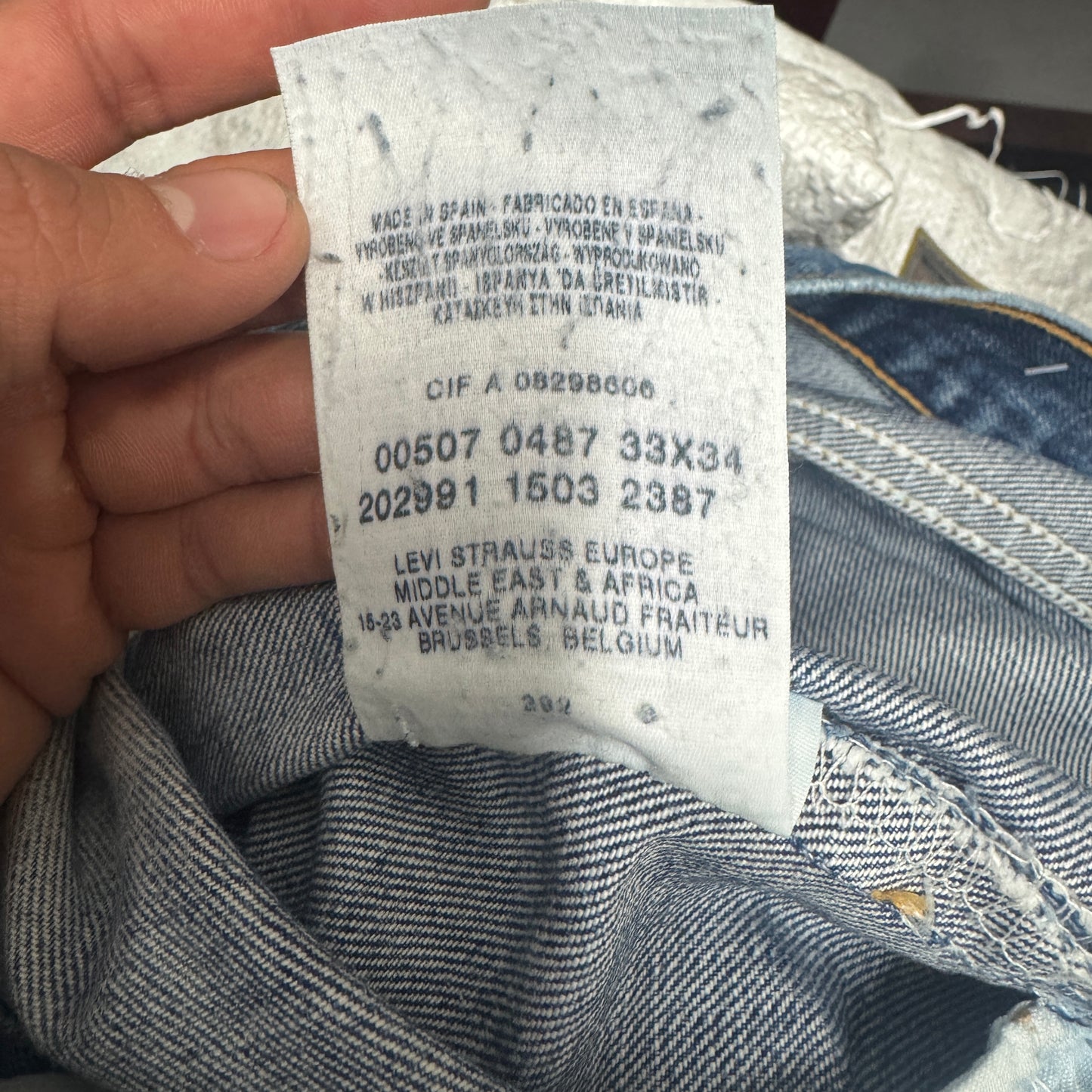 (L) Faded Levi’s 507 Bootcut Jeanshose W33/L34