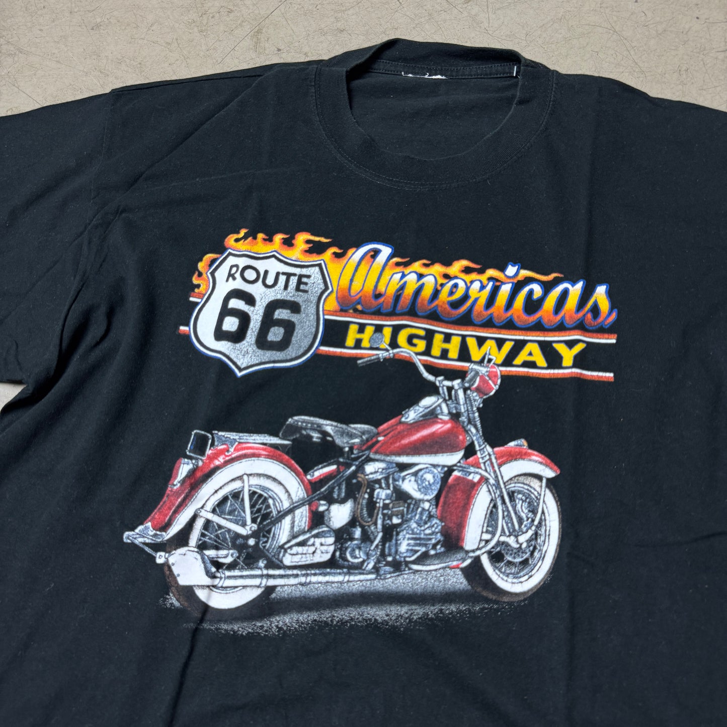 (XL) Route 66 Biker T-Shirt