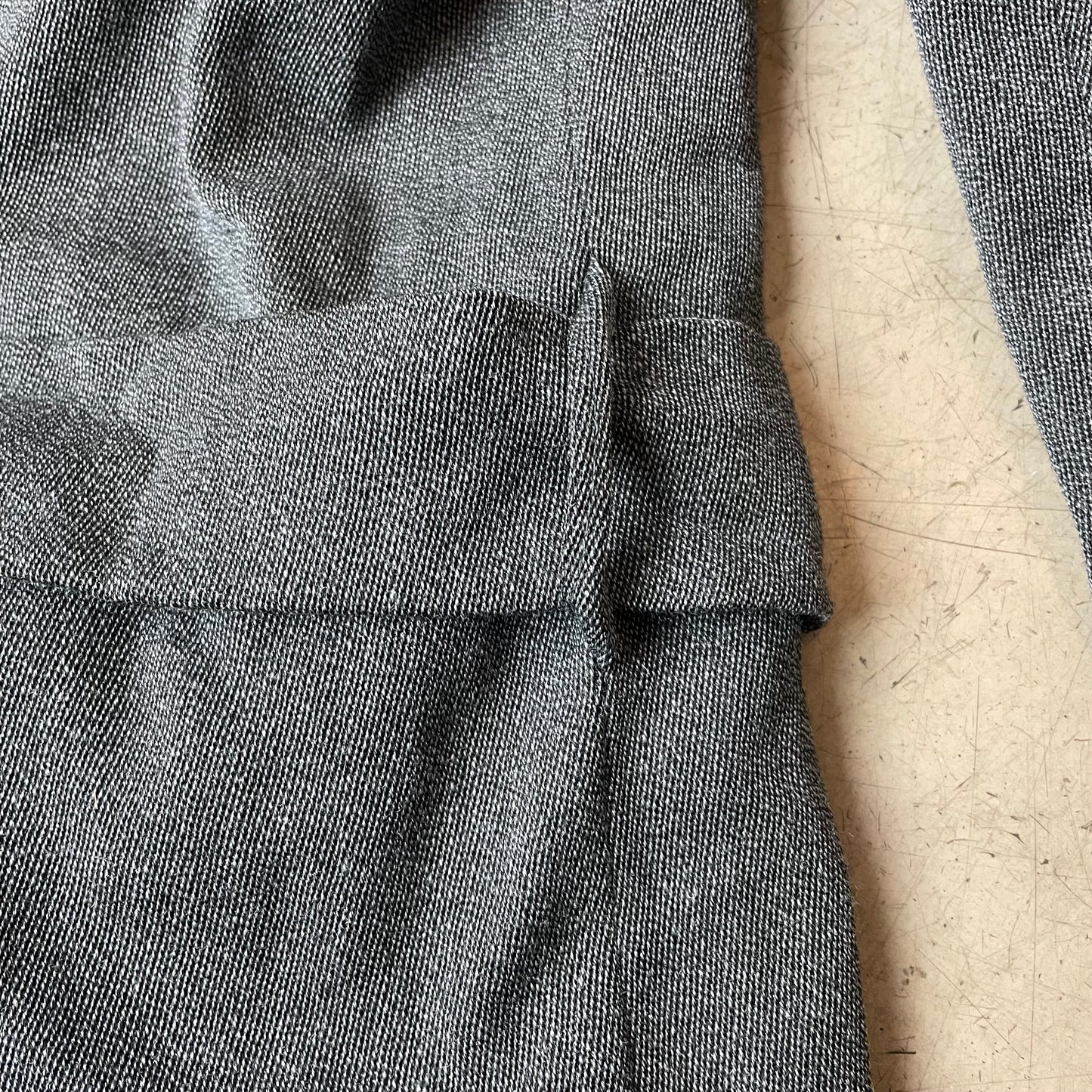 (XL) Vintage Yves Saint Laurent Homme Wollmantel Schurwolle grau Gr.50