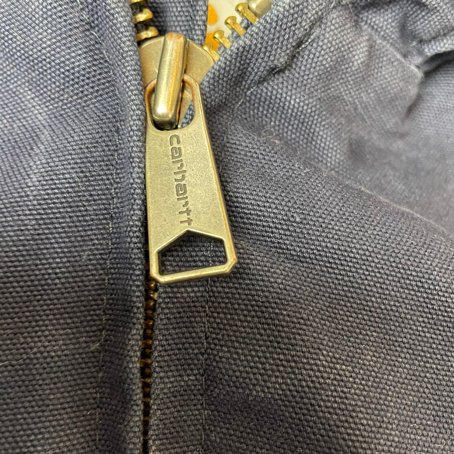 (L) Carhartt Hooded Active Jacket Workwear Navy dunkelblau