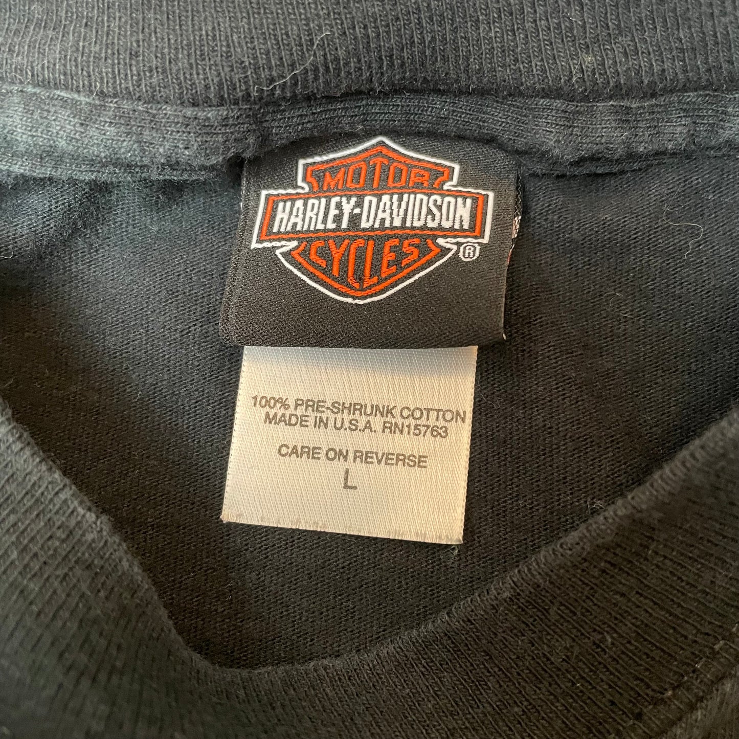 (L) 2003 Harley Davidson Maryland Big Logo Eagle Tshirt schwarz