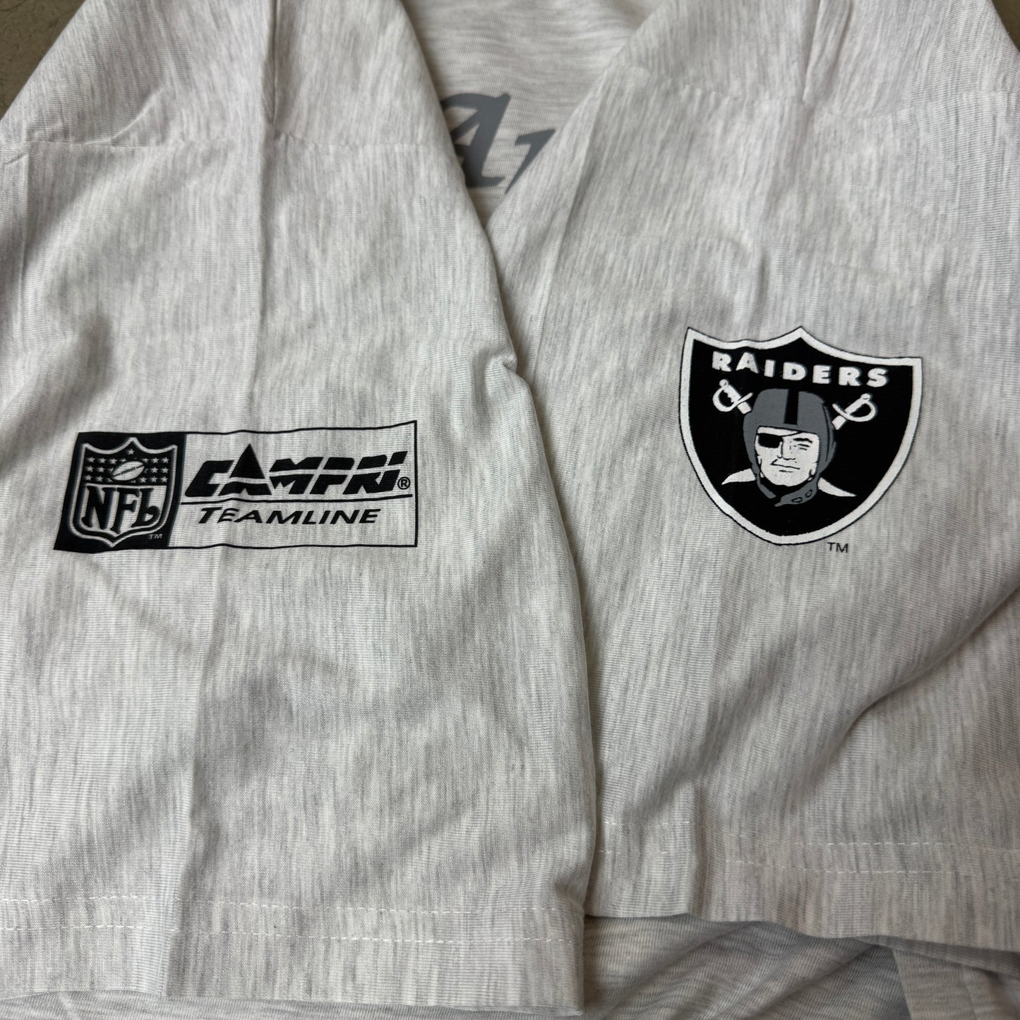 (L) 1990s Campri Teamline Raiders Los Angeles Tshirt grau