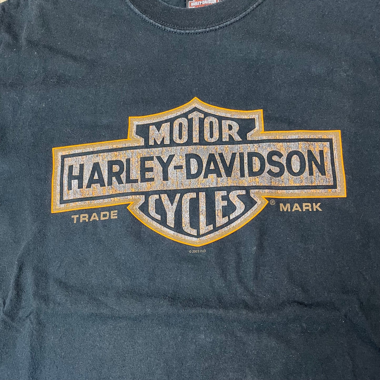 (L) 2003 Harley Davidson Maryland Big Logo Eagle Tshirt schwarz