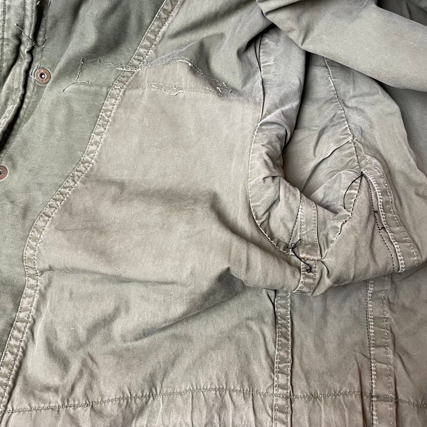 (M) Vintage M51 Field Jacket US Army faded grün S Long