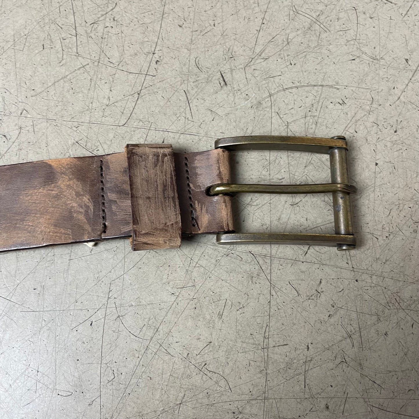 Vintage Diesel Faded braun Ledergürtel 108cm
