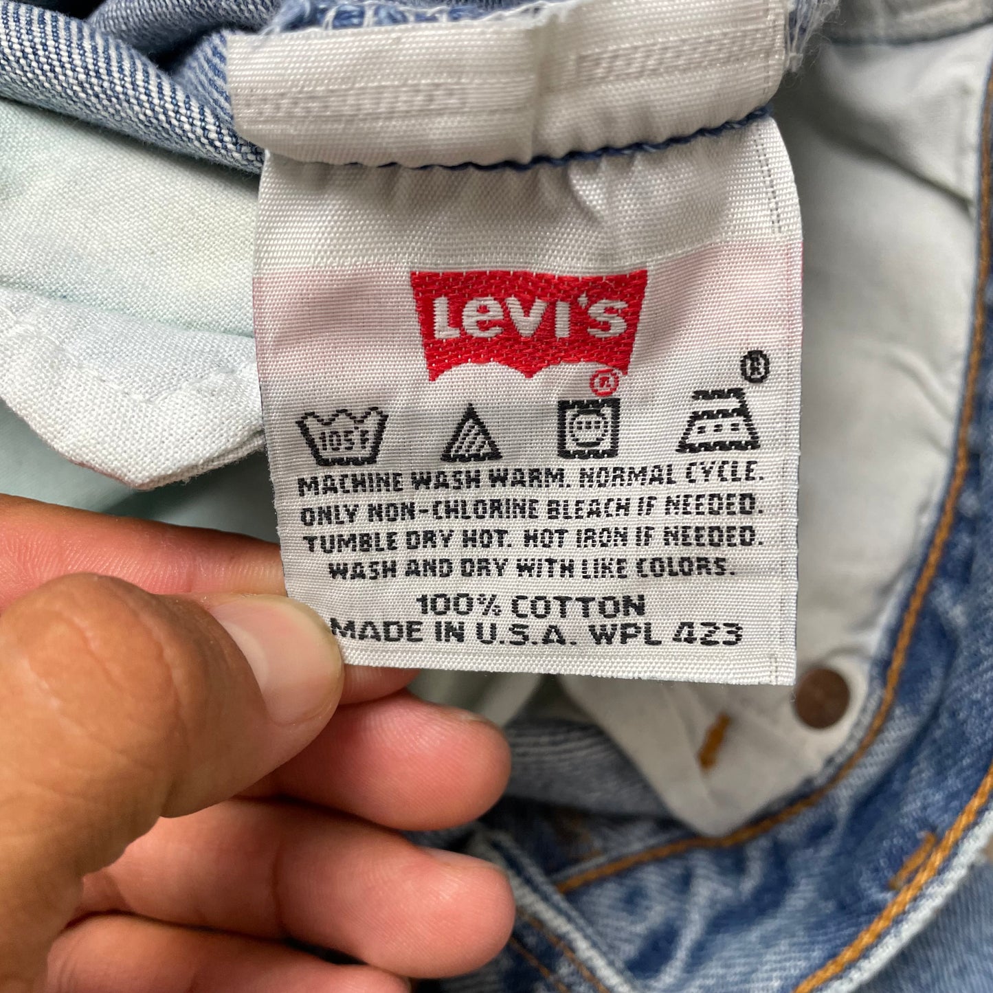 (L) Levi’s 501 Jeanshose hellblau W34L32