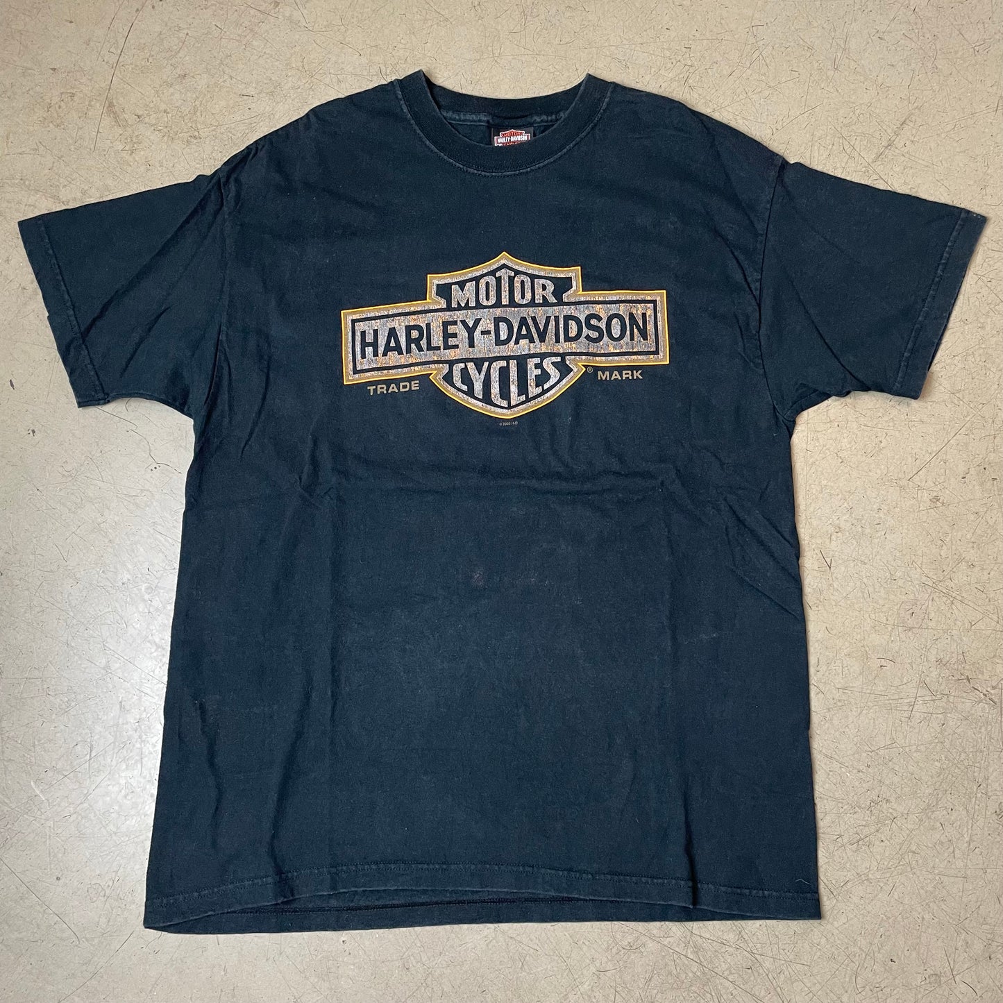 (L) 2003 Harley Davidson Maryland Big Logo Eagle Tshirt schwarz