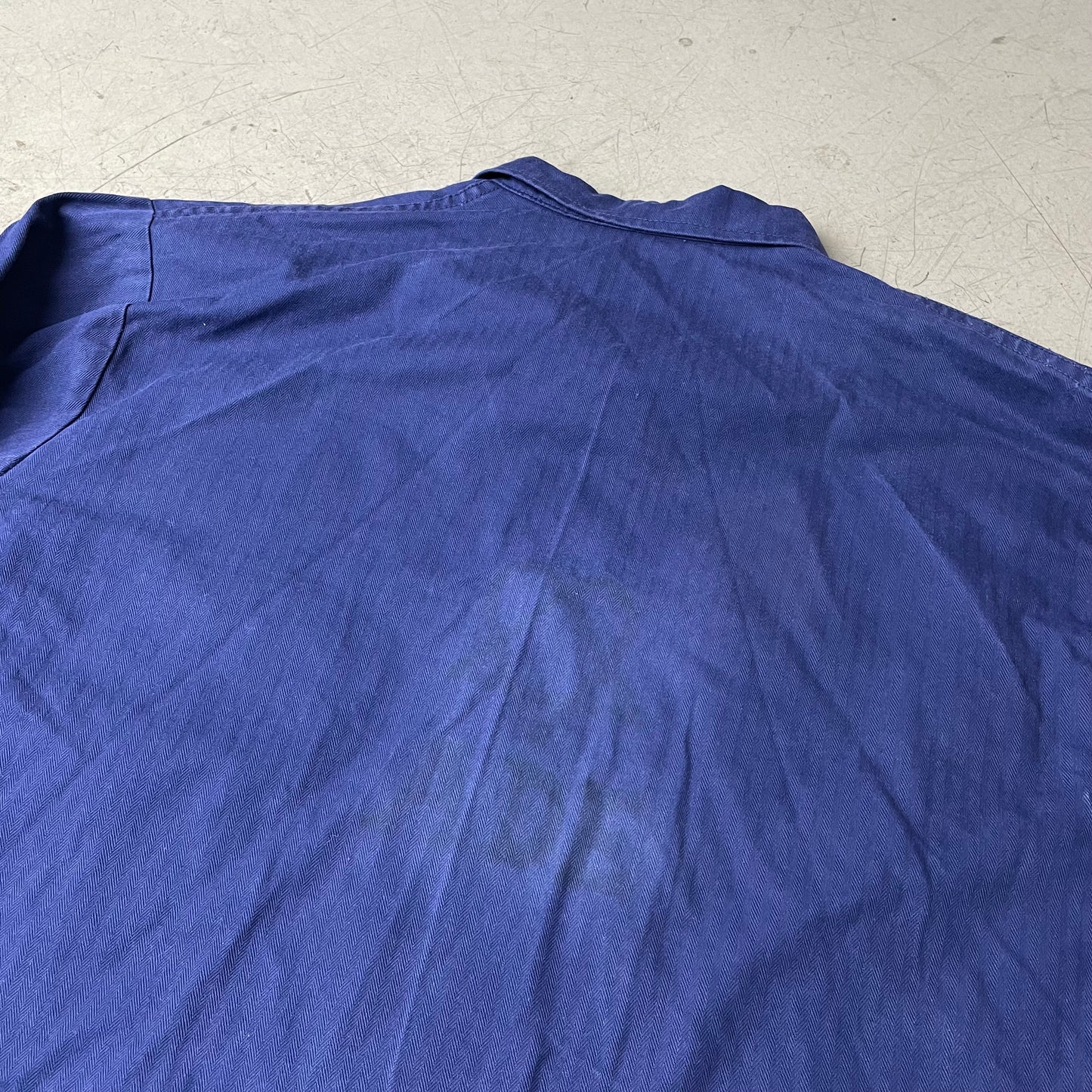(L) French Work Shirt Yin Yang faded blau