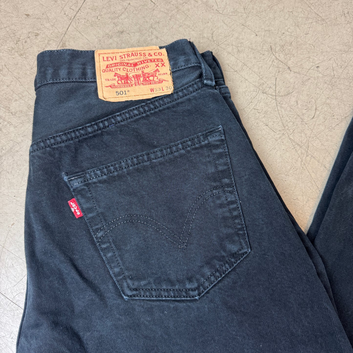 (L) Levi’s 501 Jeanshose schwarz W33/L30