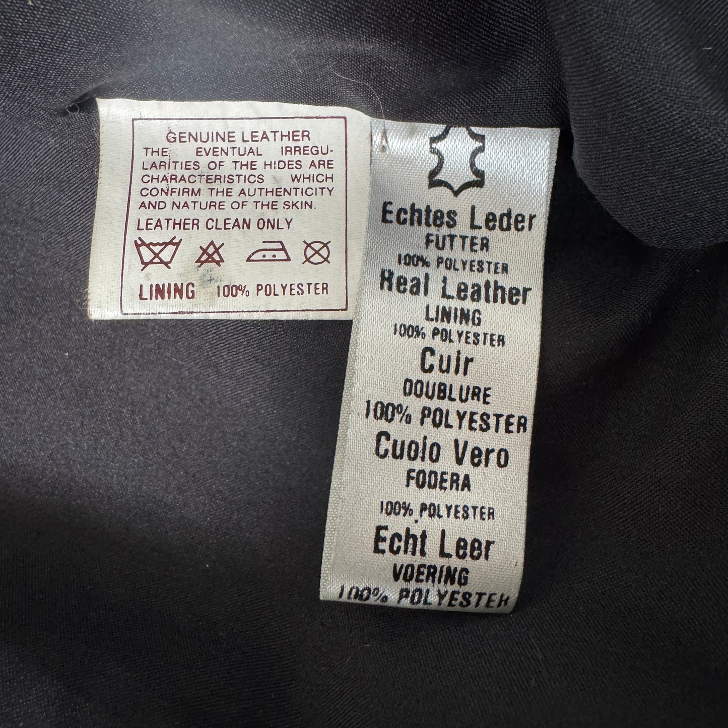 (L) Vintage Gipsy Leder Bomberjacke schwarz