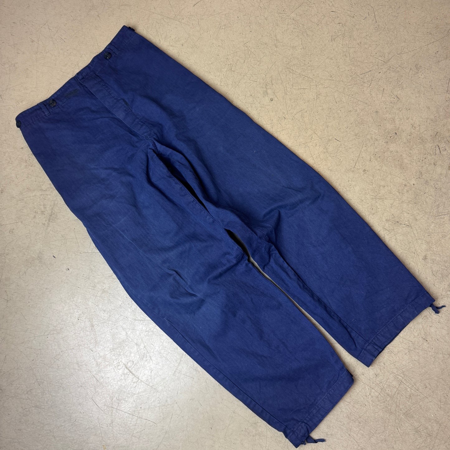 (M-L) French Work Pants blau