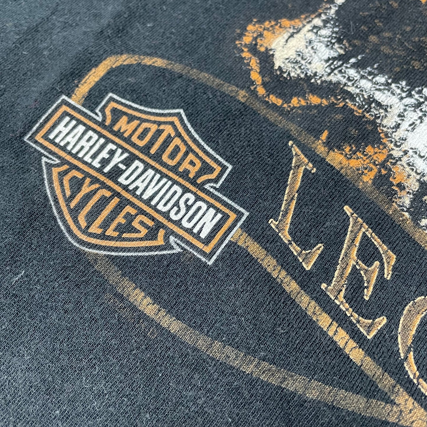 (XL) 2006 Harley Davidson Skull Tshirt Black