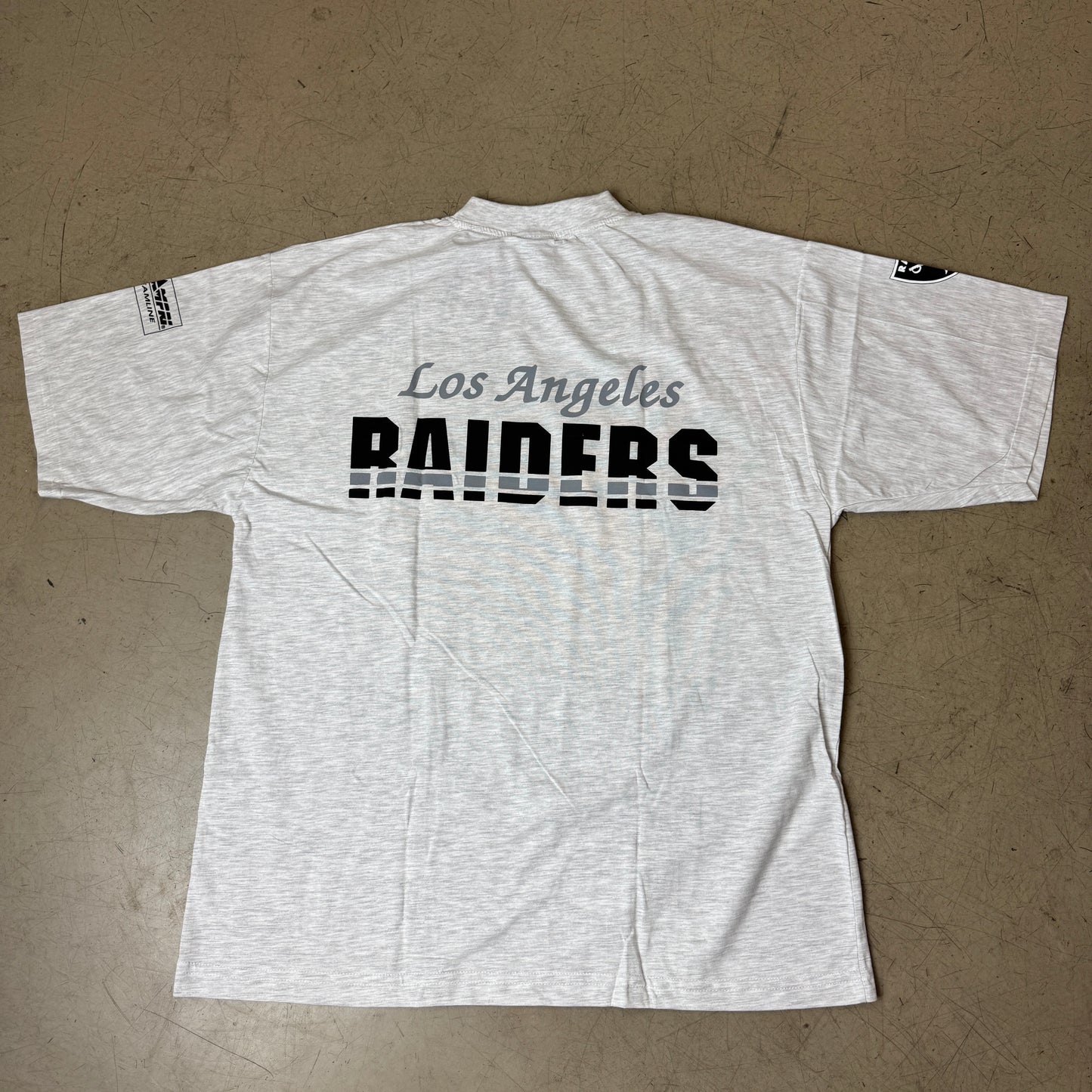(L) 1990s Campri Teamline Raiders Los Angeles Tshirt grau