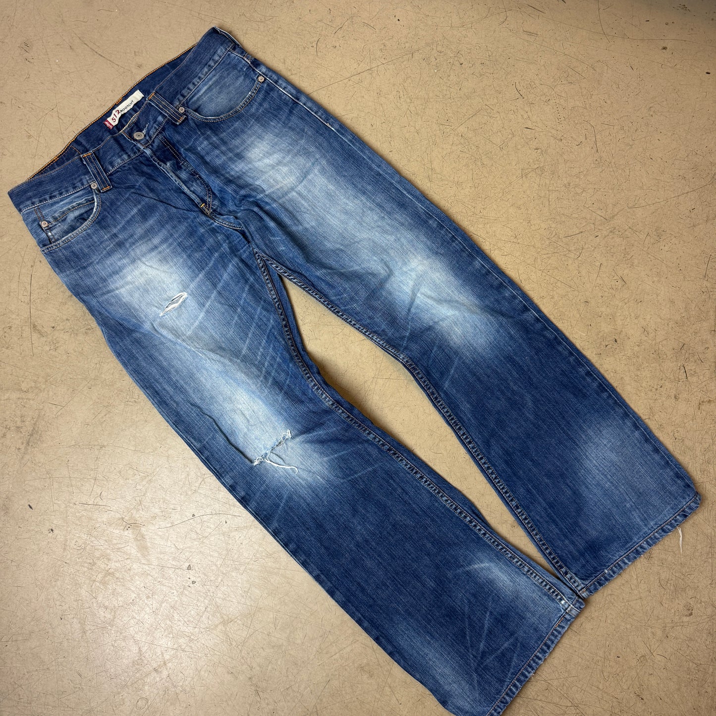 (XL) Faded Levi’s 512 Bootcut Jeanshose blau W34/L34