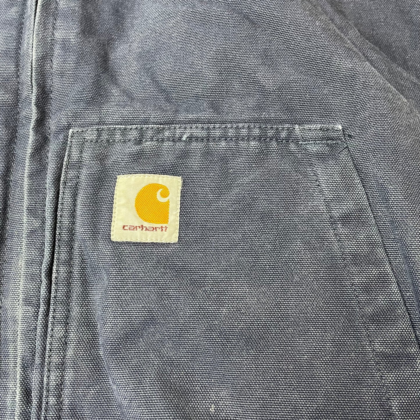 (L) Carhartt Hooded Active Jacket Workwear Navy dunkelblau