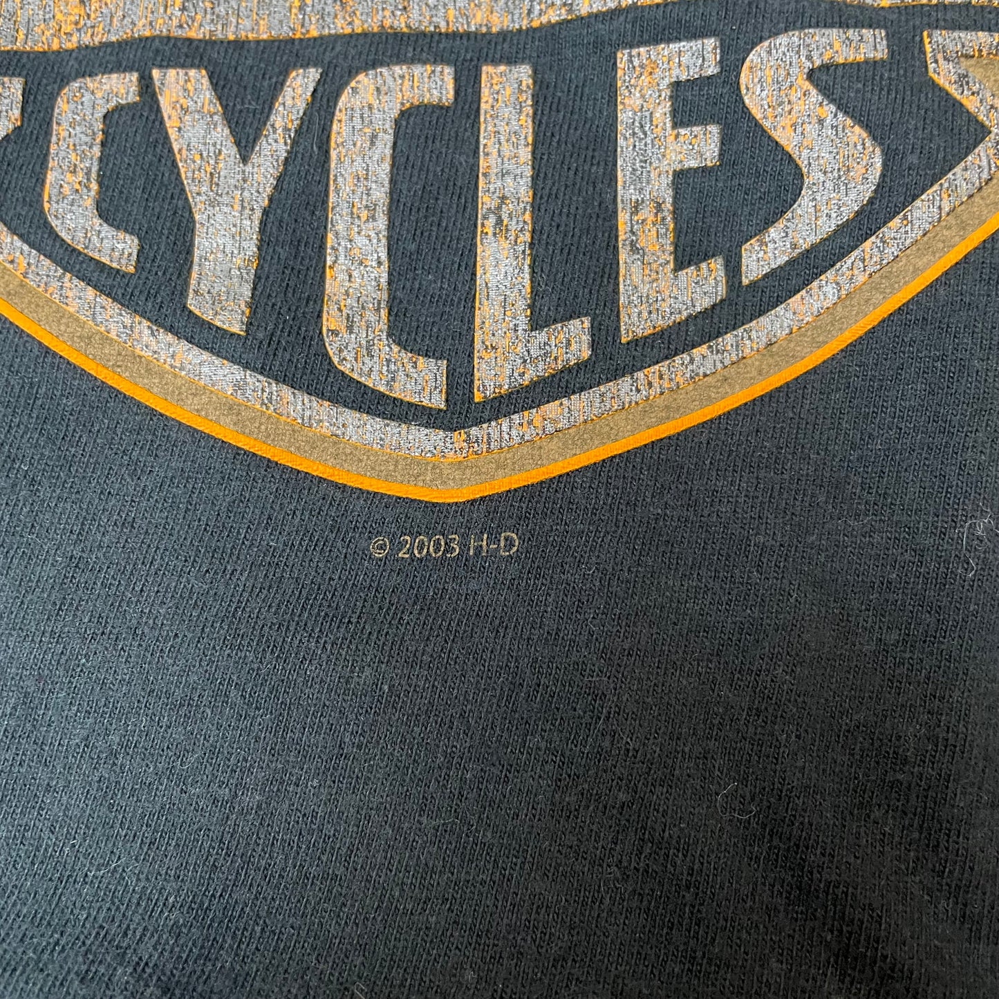 (L) 2003 Harley Davidson Maryland Big Logo Eagle Tshirt schwarz