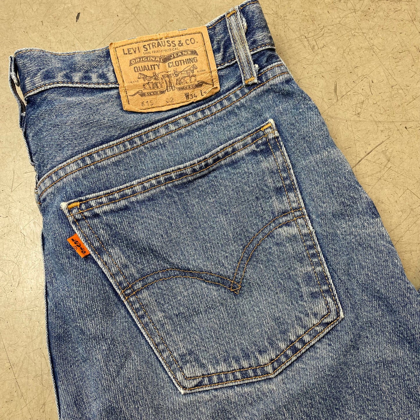 (L) Levi’s Orange Tab 615 02 Jeanshose W34/L30