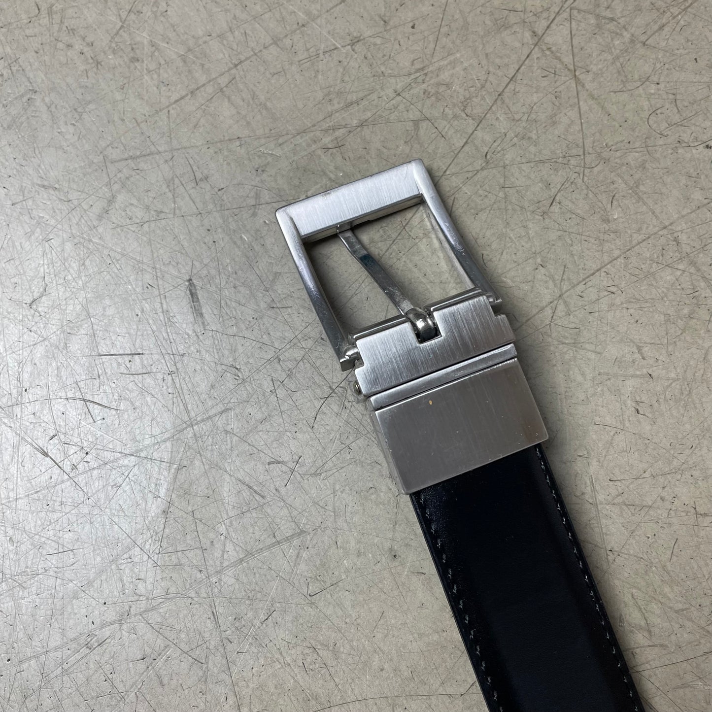 Aigner Wendebar Ledergürtel schwarz braun 102cm