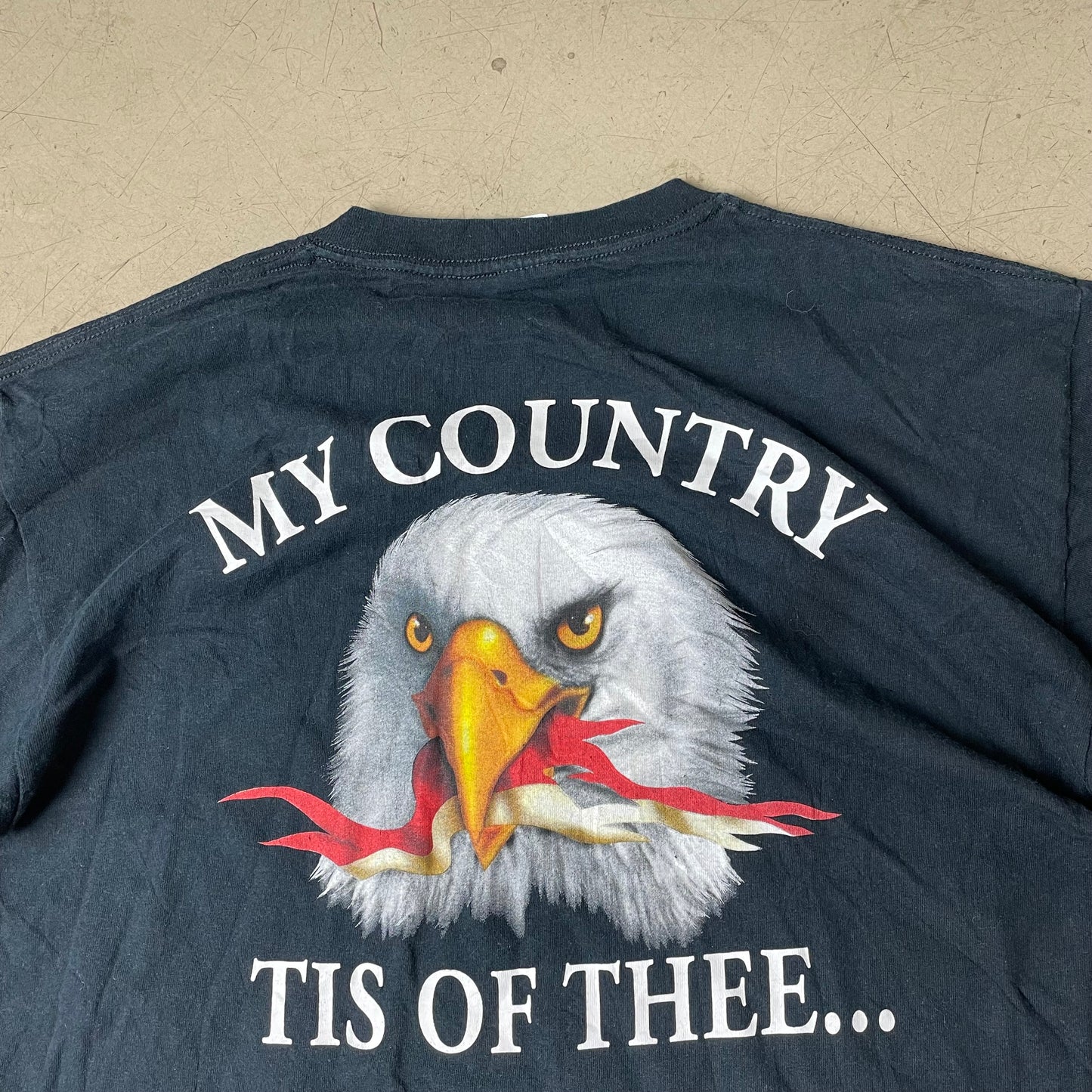 (L) Eagle Tshirt schwarz Hotel Souvenir Shirt
