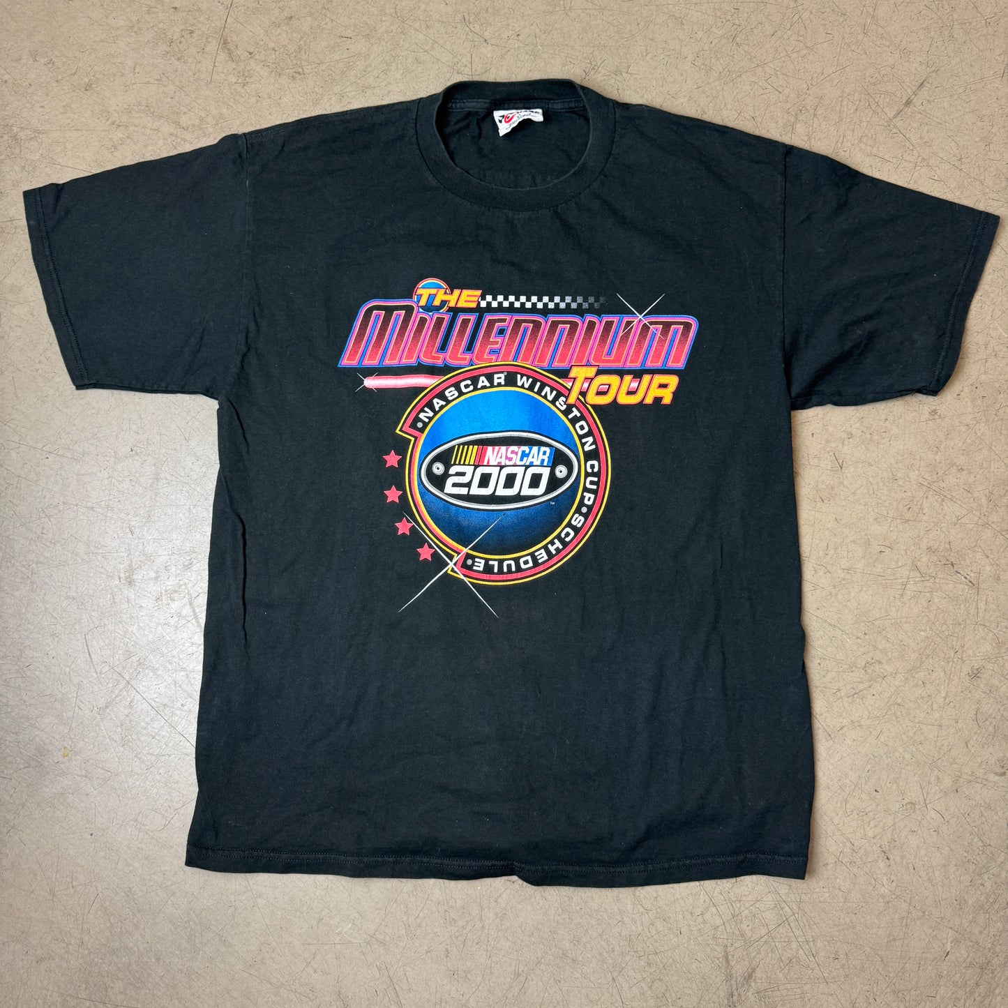 (XL-XXL) 2000s Nascar Millenium Tour Racing Tshirt Schwarz by Chase