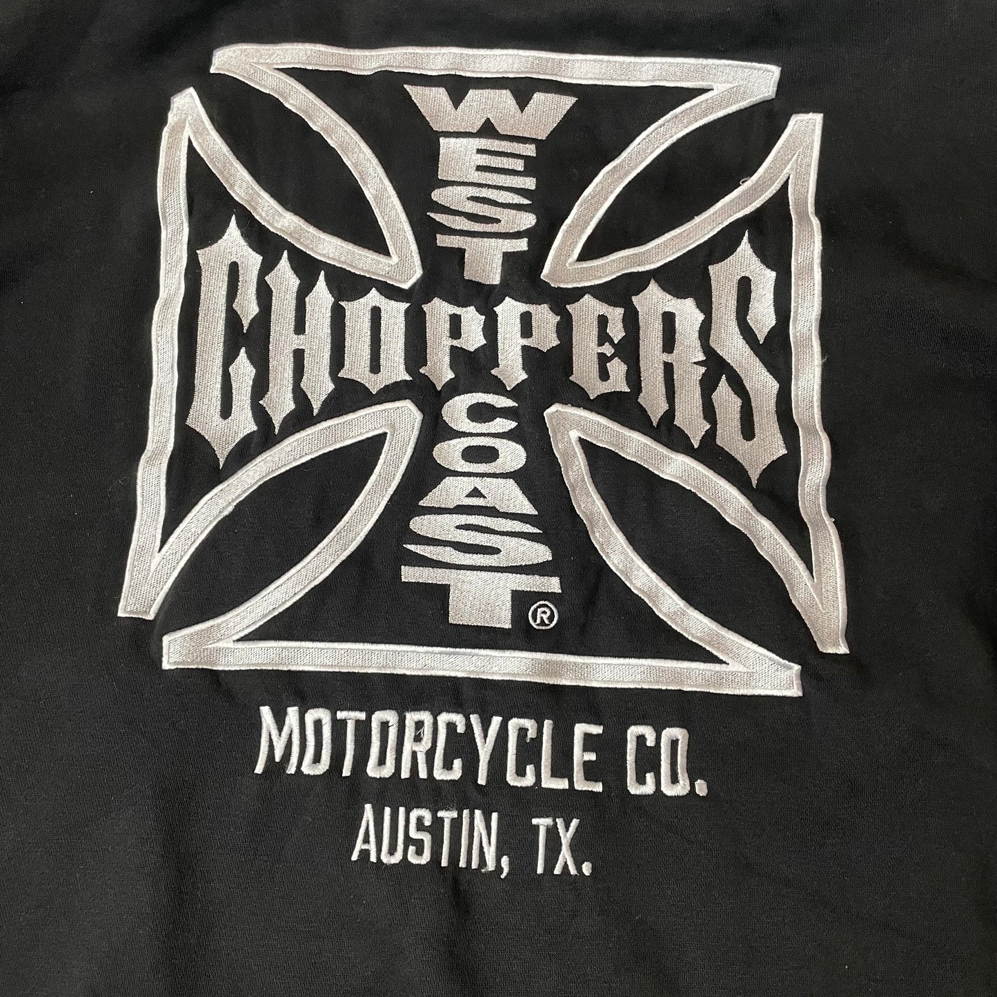 (XXL) Rare West Coast Choppers Zip Hoodie Biker schwarz