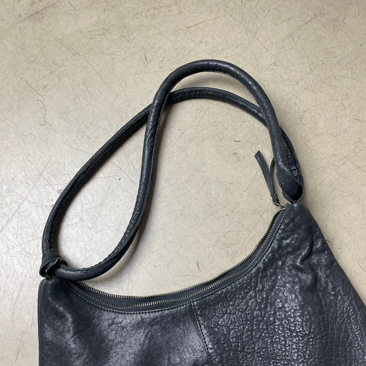 Legend Leder Side Bag Tote Bag Tasche schwarz