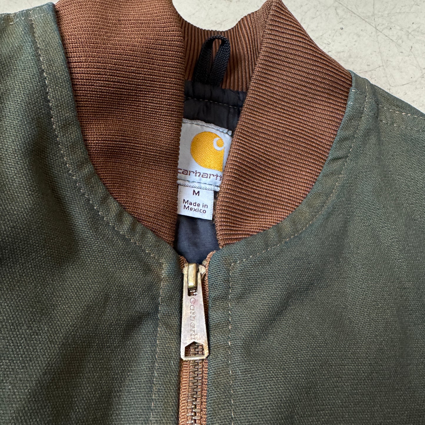 (M) Carhartt Duck Weste Forest Green