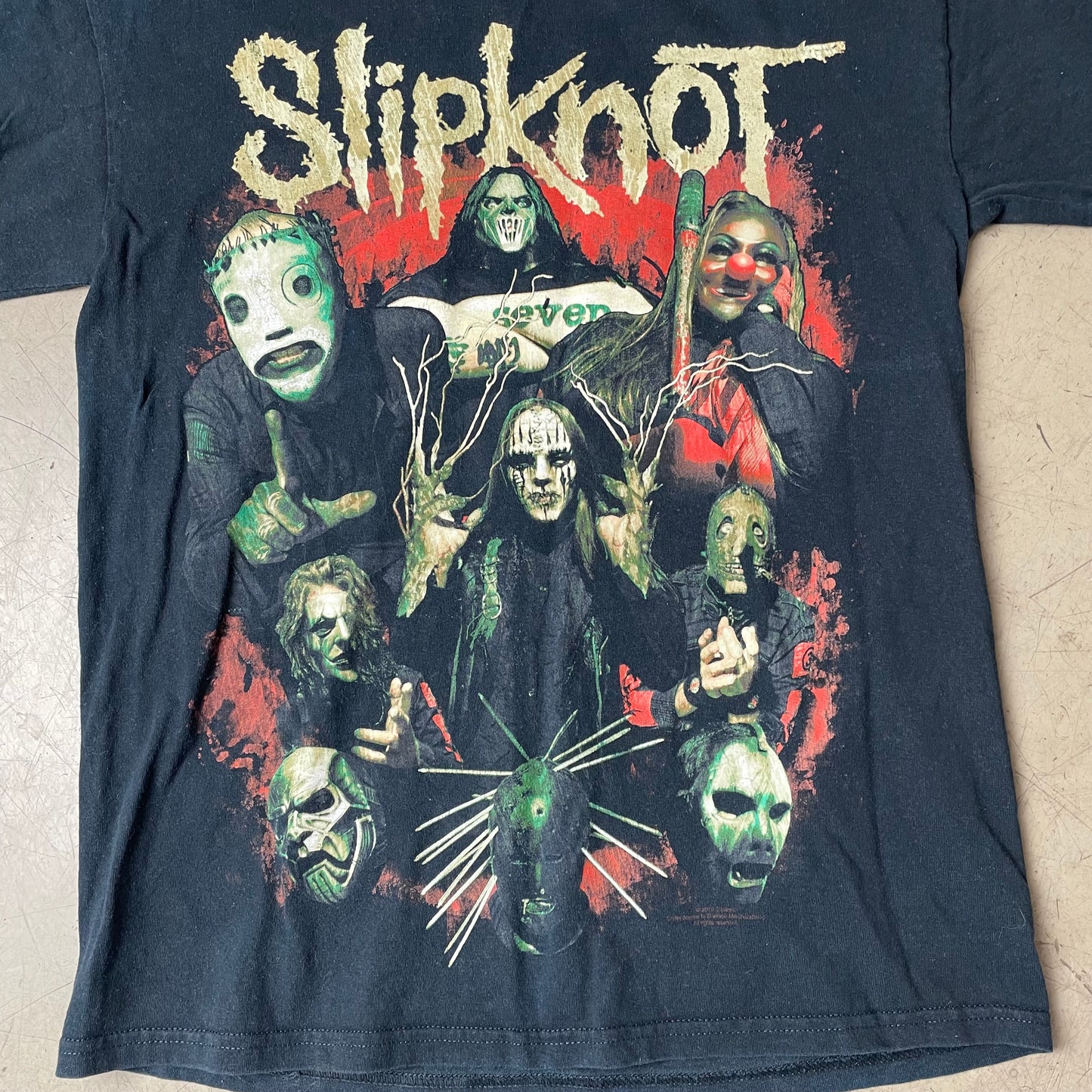 (M) Slipknot Band Tshirt schwarz rot