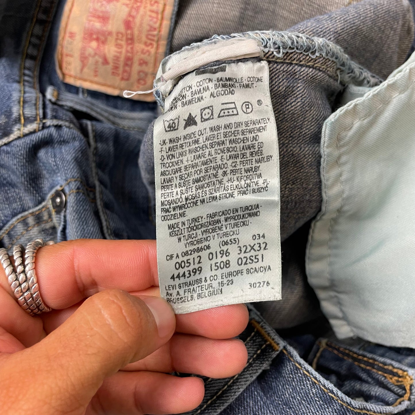 (L) Levi’s 512 Bootcut Jeanshose faded blau W32/L32