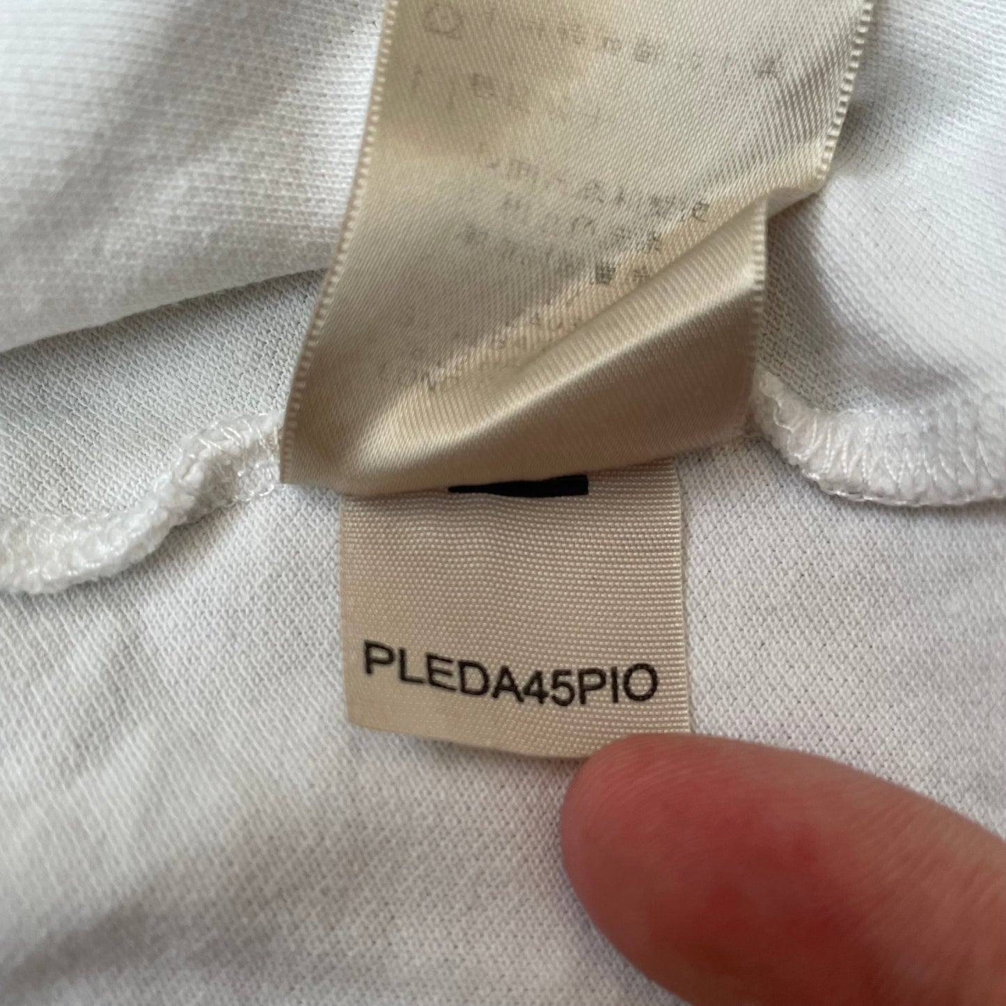 (L) Wmn Burberry Polo Longsleeve Langarm weiß Damen