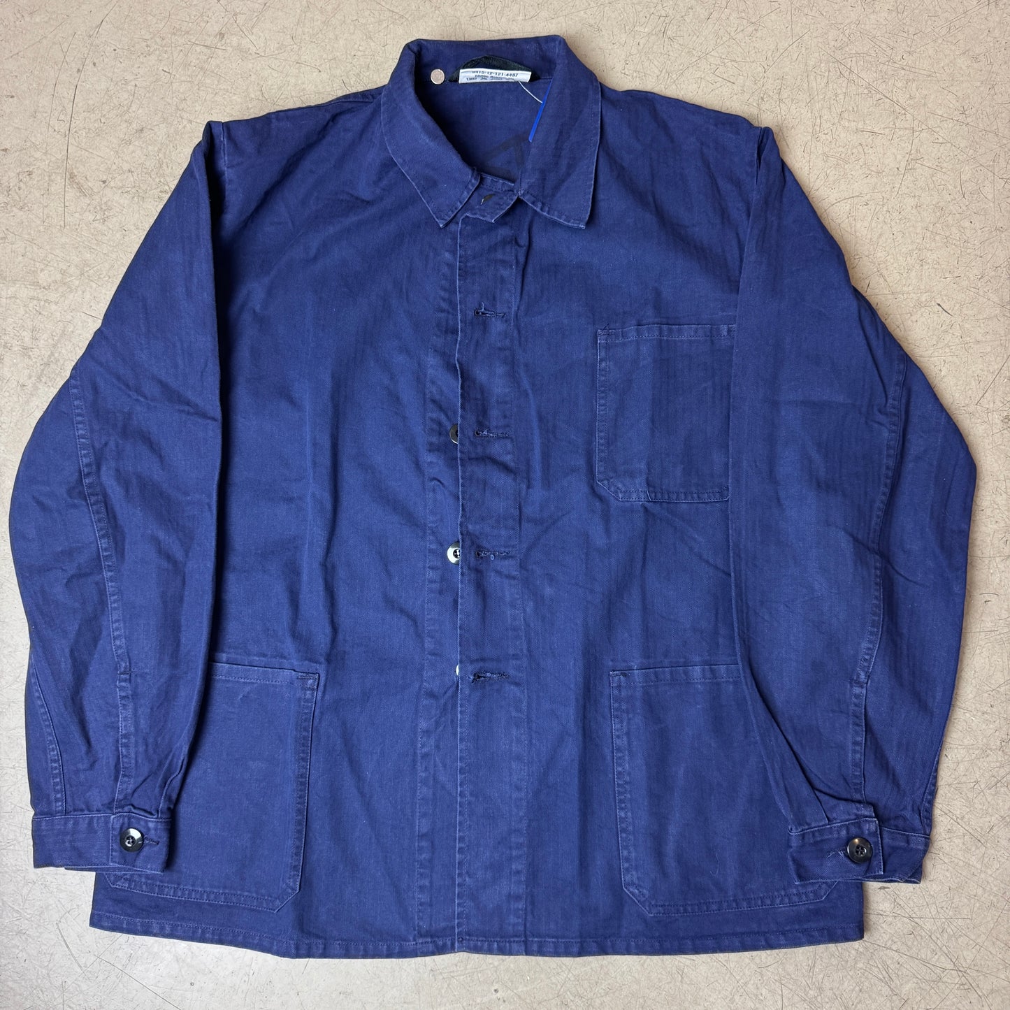 (L) French Work Shirt blau
