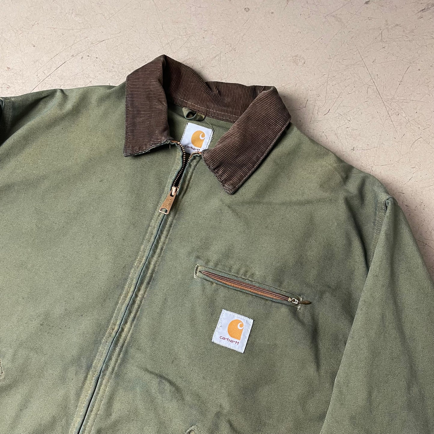 (L) Carhartt Detroit Workwear Jacke dunkelgrün