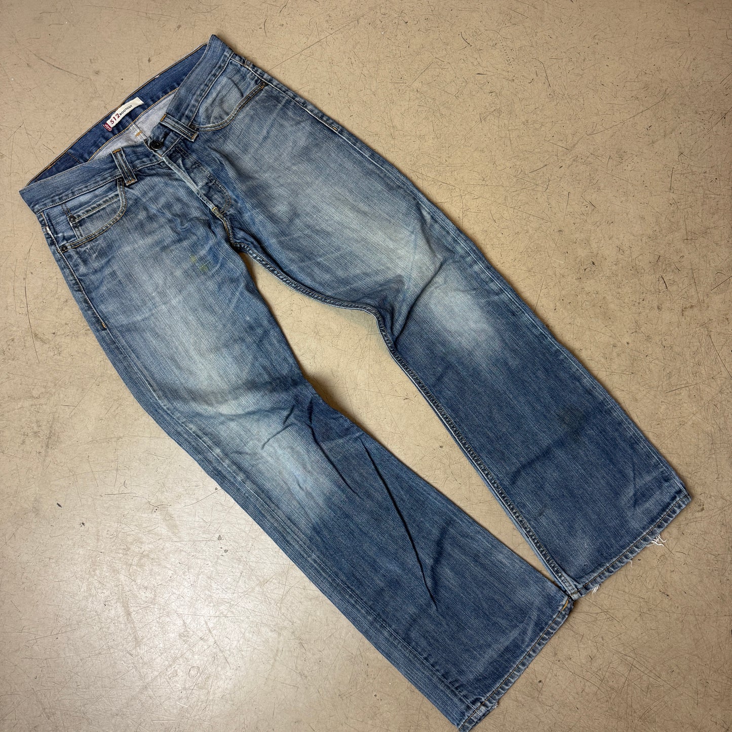 (L) Faded Levi’s 512 Bootcut Levi’s Jeanshose W34/L34